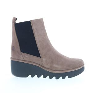 Fly London Womens Bagu Gray Boots (NWT)